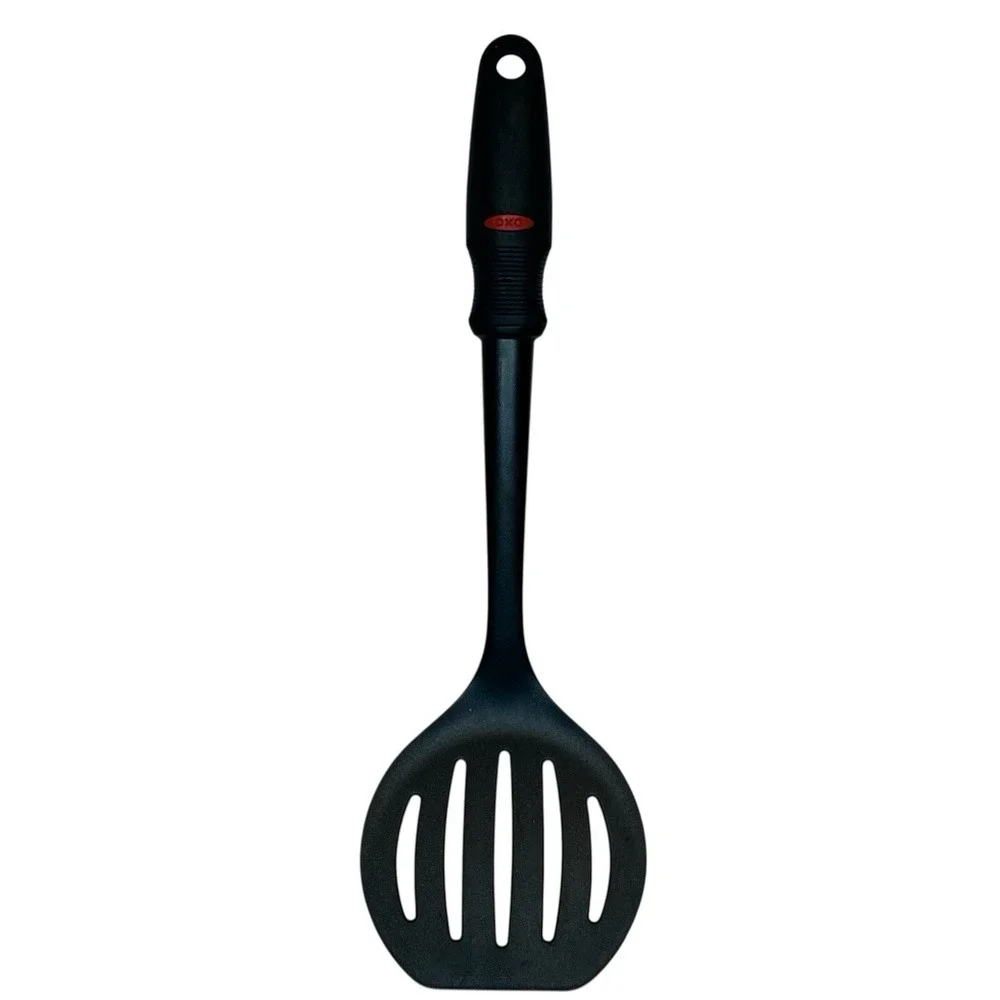 OXO GOOD GRIPS Wide Nylon Turner Spatula Black Silicone‎ Slip Resistant Handle